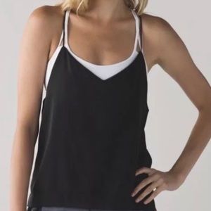 Lululemon Wake and Flow Camisole black 10